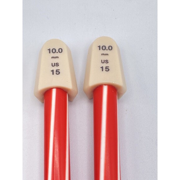 Vintage Christmas 10” Knitting Needles Gift Set Susan Bates Candy Cane 8 9 10 - Picture 11 of 16